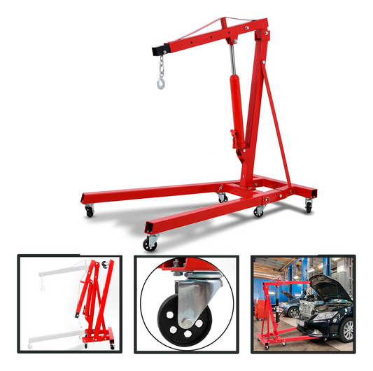 Tecle Grua Pluma Hidraulico 2 Toneladas Desmontable Auto