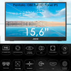 Monitor Portatil Con Pantalla De 15.6 Pulgadas 60Ghz Full Hd