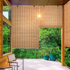 Cortina De Bambú Persiana Roller 90x180 cm Enrollable Unicolor