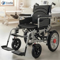 Silla de Ruedas Electrica Plegable con Joystick y Cinturón de Seguridad De 5 Velocidades