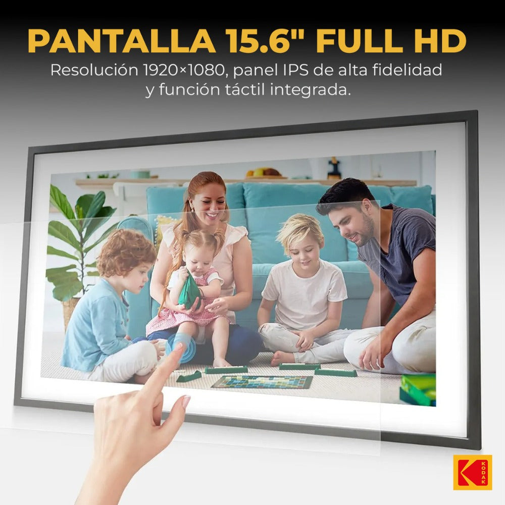 Marco De Fotos Digital Kodak 15.6'' Wifi Pantalla Táctil 32g