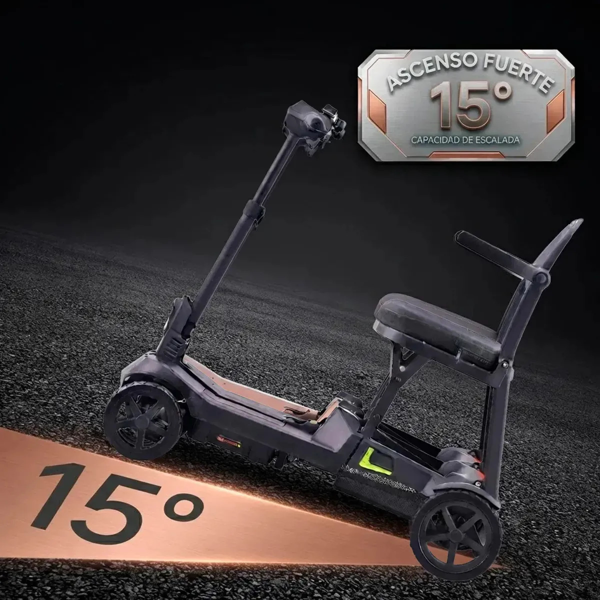 Scooter Silla De Movilidad Electrico Plegable Cuatro Ruedas