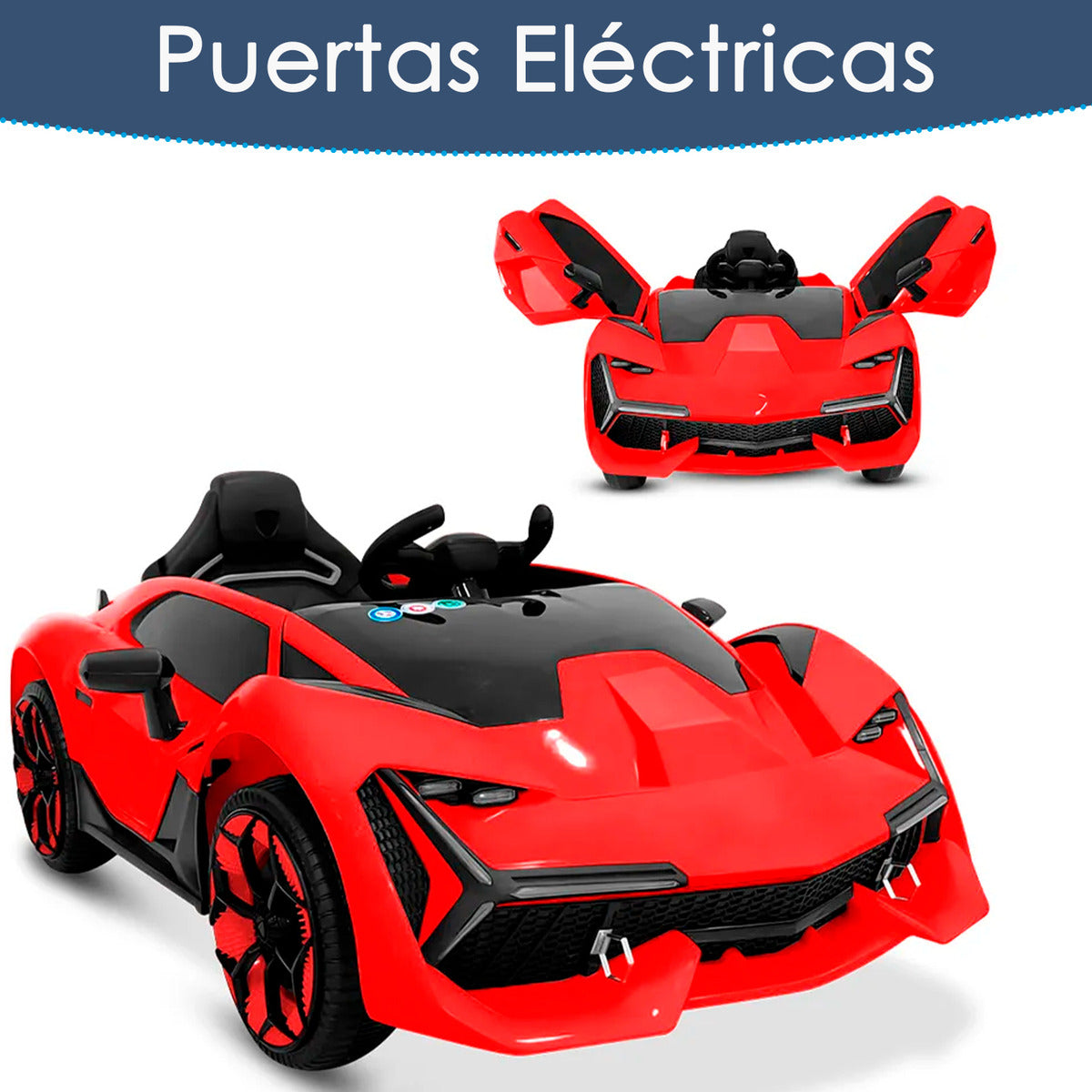 Auto Electrico Montable Lamborghini Con Boton De Reversa Corre 6km/h