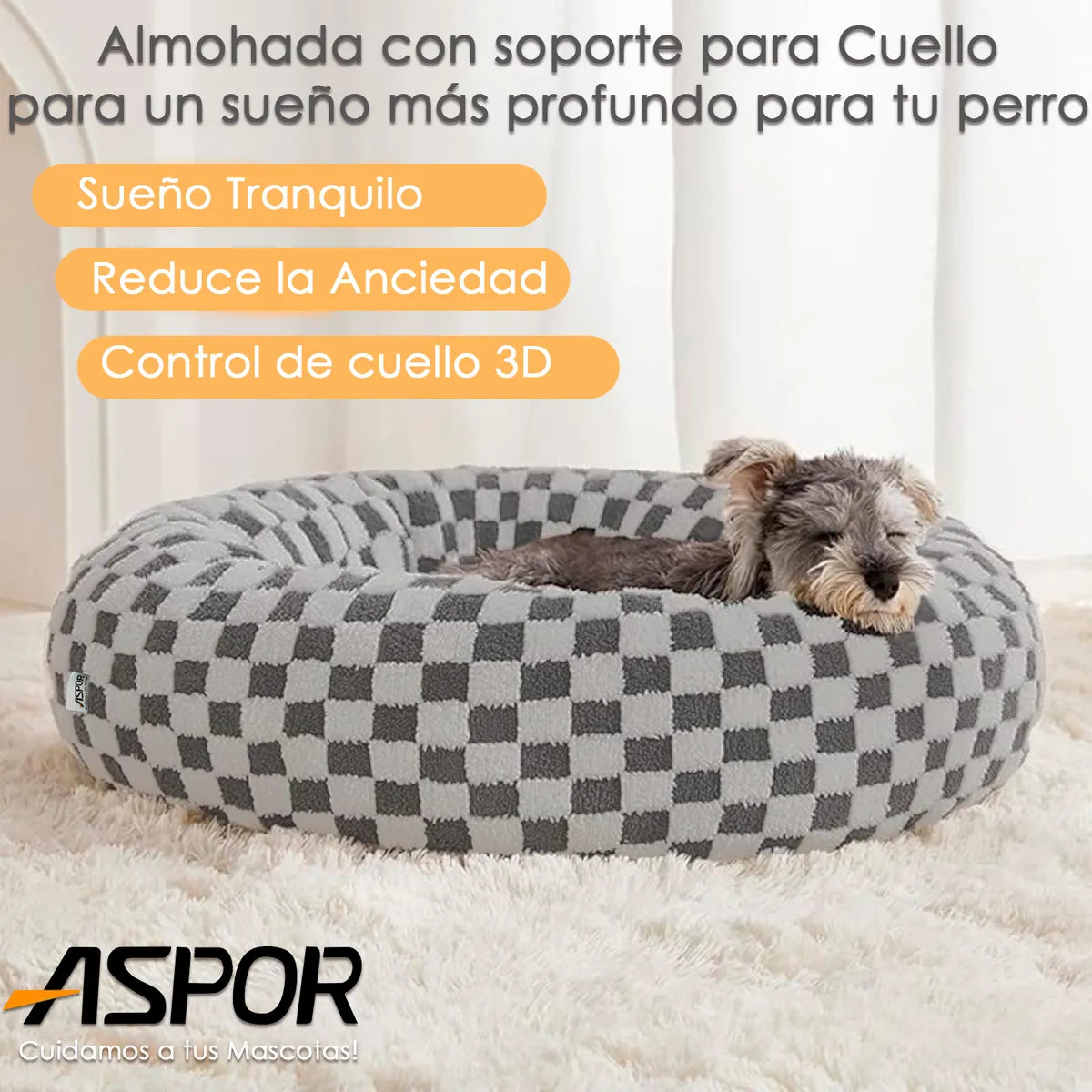 Cama Perro Premium Polar Lavable Antideslizante 70cm