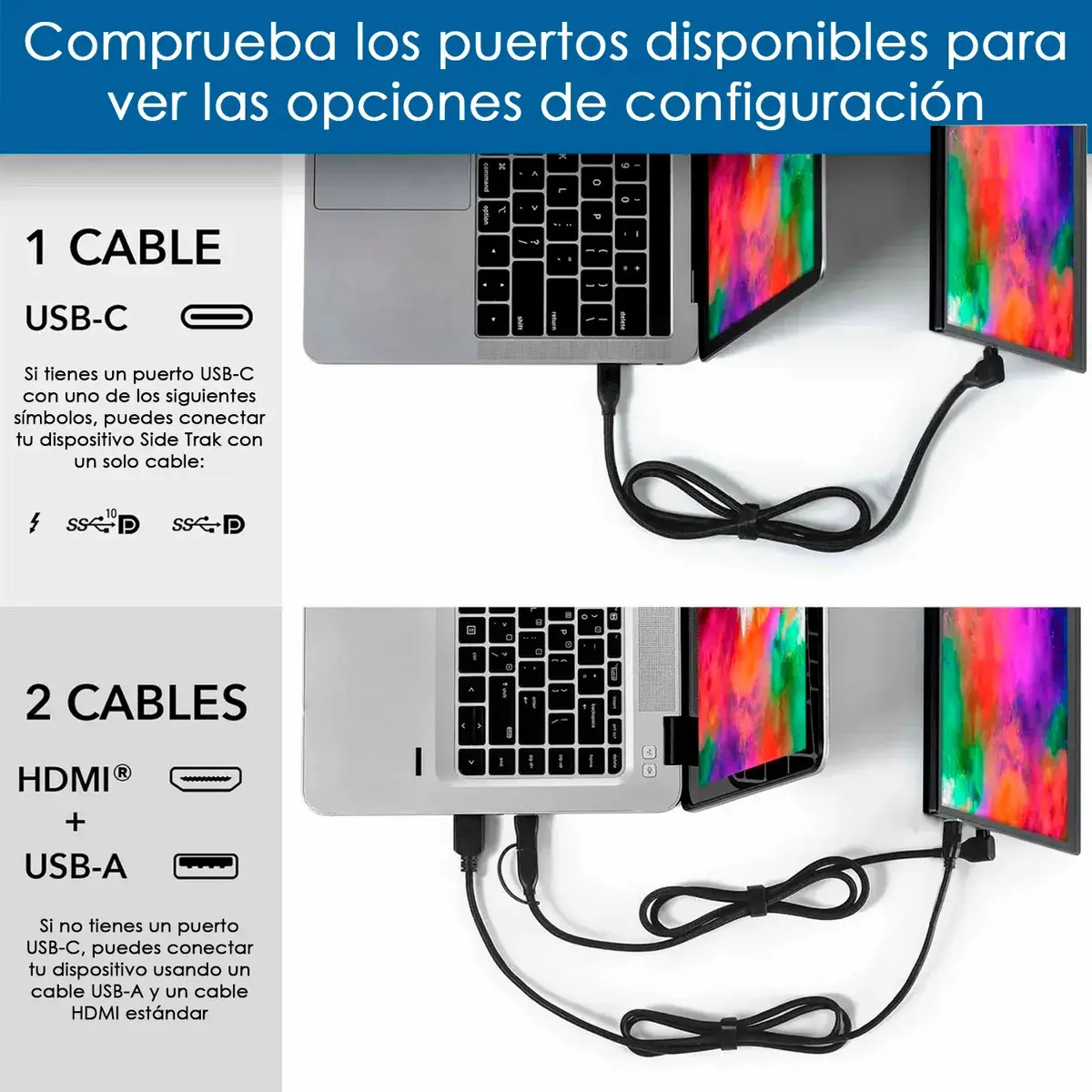 Monitor Portatil Con Pantalla De 15.6 Pulgadas 60Ghz Full Hd