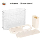 Set 16 Utensilios Cuchillos Cocina Acero Inox Silicona Beiti