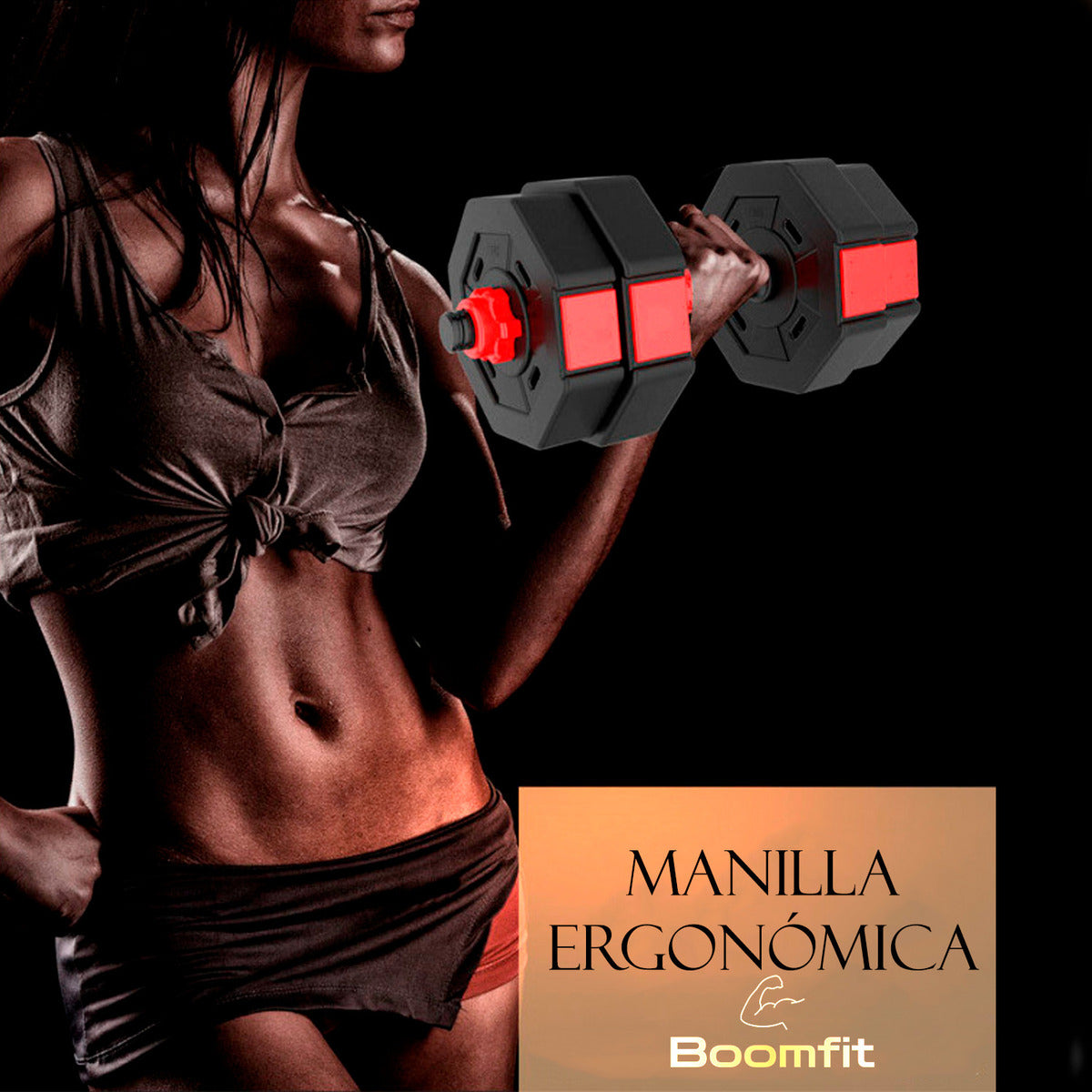 Set De Mancuernas Ajustables De 40kg Unibles Fitness