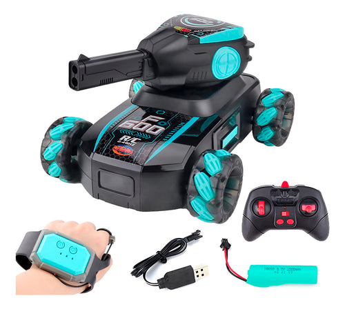 Auto Lanza Hidrogel Tanque Recargable Control Remoto Muñeca