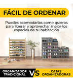 Set 6cajas Organizadoras De Zapatos Apilables Multiuso Beiti