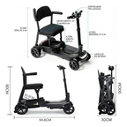 Scooter Silla De Movilidad Electrico Plegable Cuatro Ruedas