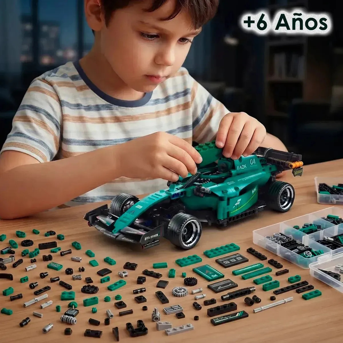 Auto Armable Formula 1 De 452 Piezas Bloques De Construccion