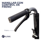 Silla De Ruedas Plegable Con Frenos De 110kg Geriatrica