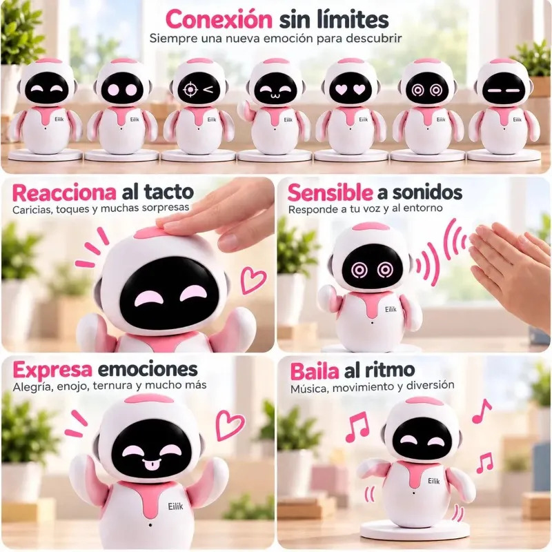Robot Interactivo Eilik Mascota Con Inteligencia Emocional