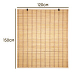 Cortina De Bambú Persiana Roller 120x150cm Enrollable Unicolor
