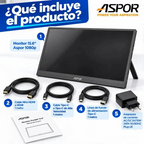 Monitor De 60hz Portatil Inalambrico 15.6 Pulgadas Full Hd