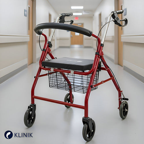 Burrito Andador Ortopedico Adulto Con 4 Ruedas Y Frenos Con Asiento