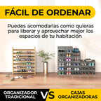 Set 6cajas Organizadoras De Zapatos Apilables Multiuso Beiti