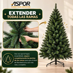 Arbol De Navidad Artificial 210cm Verde Con Luces