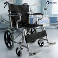 Silla De Ruedas Plegable Con Frenos De 110kg Geriatrica