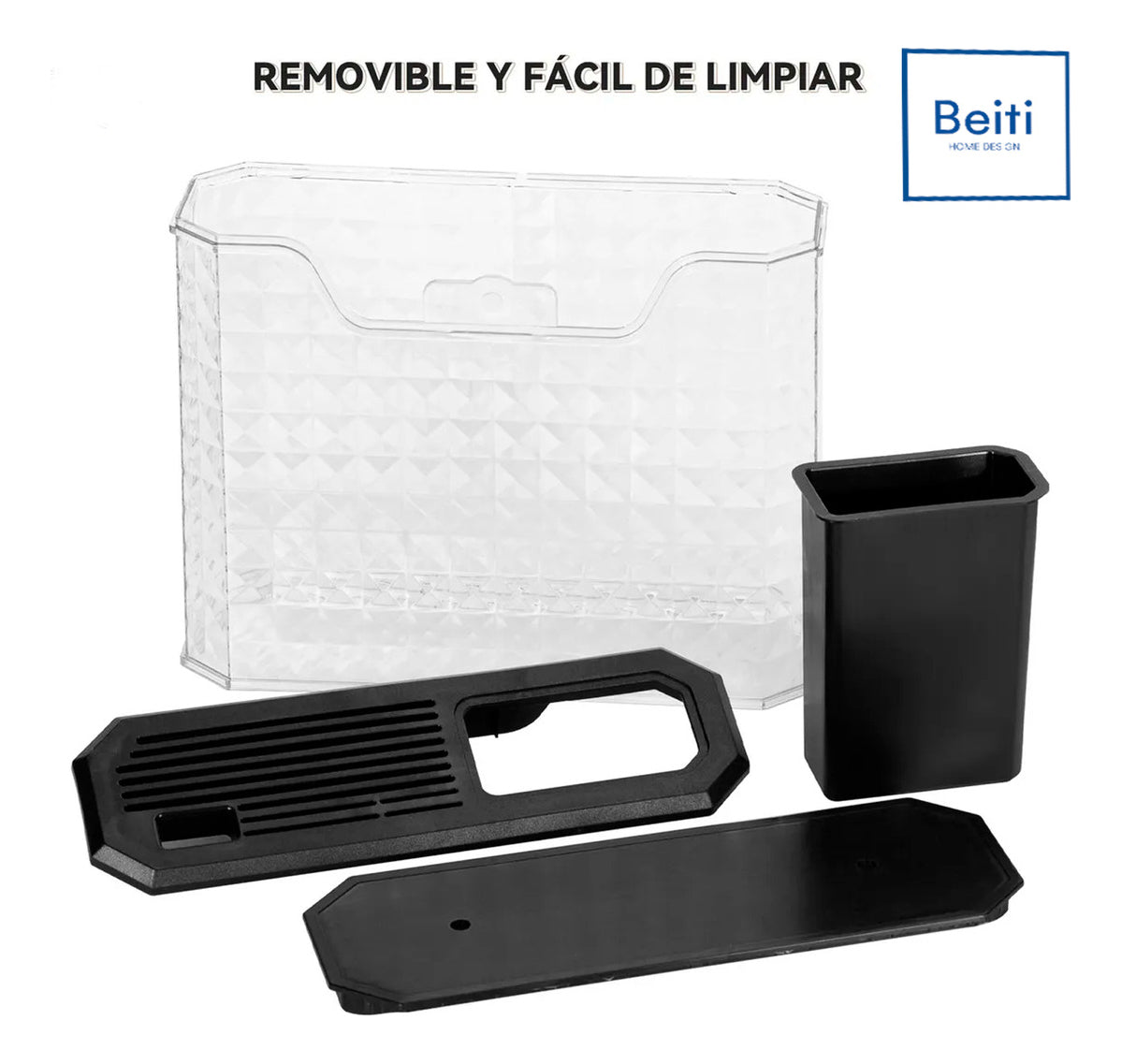 Set 16 Utensilios Cuchillos Cocina Acero Inox Silicona Beiti