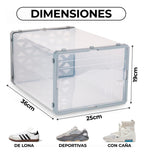 Set 6cajas Organizadoras De Zapatos Apilables Multiuso Beiti