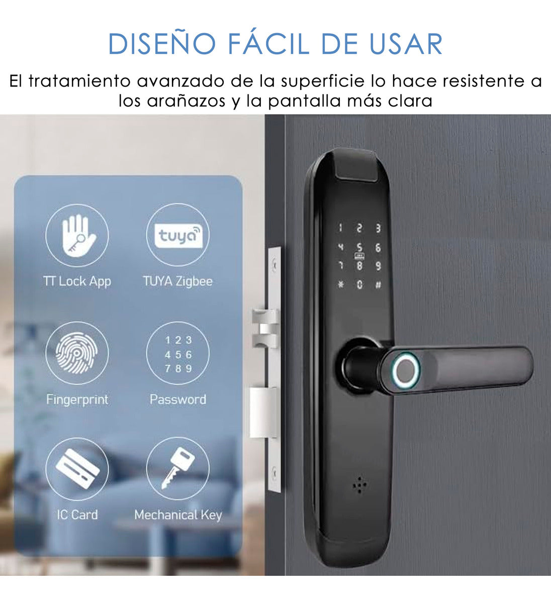 Cerraduras Digital Inteligente Wifi Huella Codigo Con Control