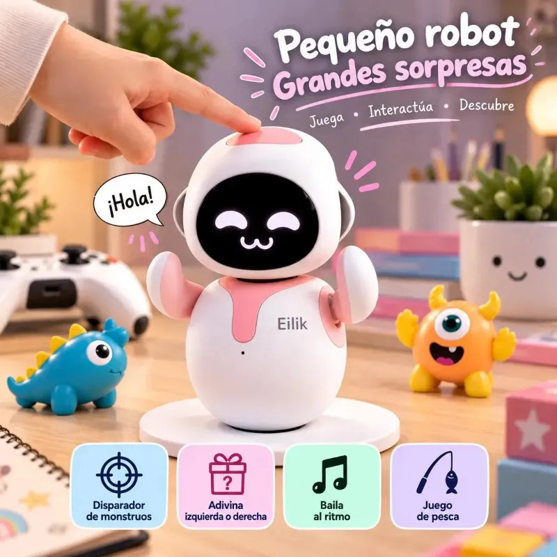 Robot Interactivo Eilik Mascota Con Inteligencia Emocional