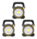 Pack 3 Linterna Foco Led Solar Recargable Para Camping Usb Color De La Luz Blanco