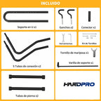 Soporte Bicicleta Quick Vertical y Horizontal Acero Negro 24 a 27.5 Pulgadas