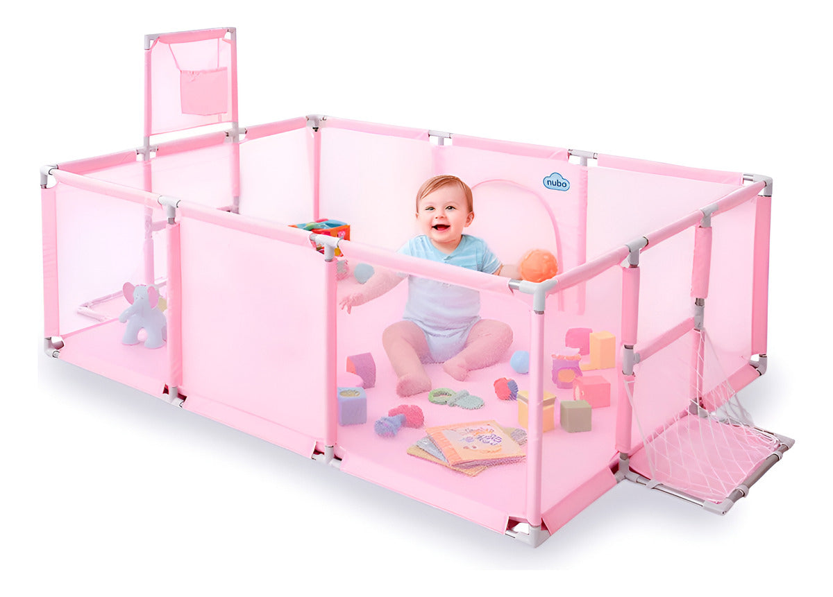 Corral Infantil 3 en 1 Juegos Malla Tela Oxford 180x120cm