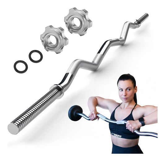 Barra Preolimpica Z 6.5 kg 120 cm Cromada Fitness