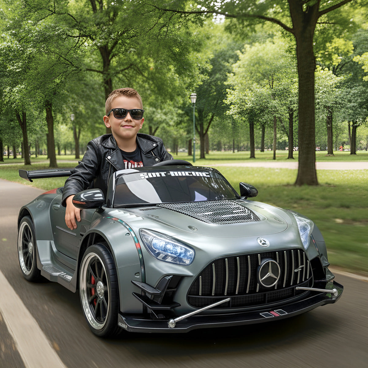 Auto Electrico Montable Niños Mercedes Amg Gt Batería Alta Duración