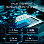 Mini PC Morefine M9 Pro Intel Core i5 12500H con 16 GB RAM y 512 GB SSD