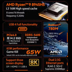 Mini PC MOREFINE M600 con AMD Ryzen 9, 32 GB RAM y 1 TB SSD para Gaming y Diseño