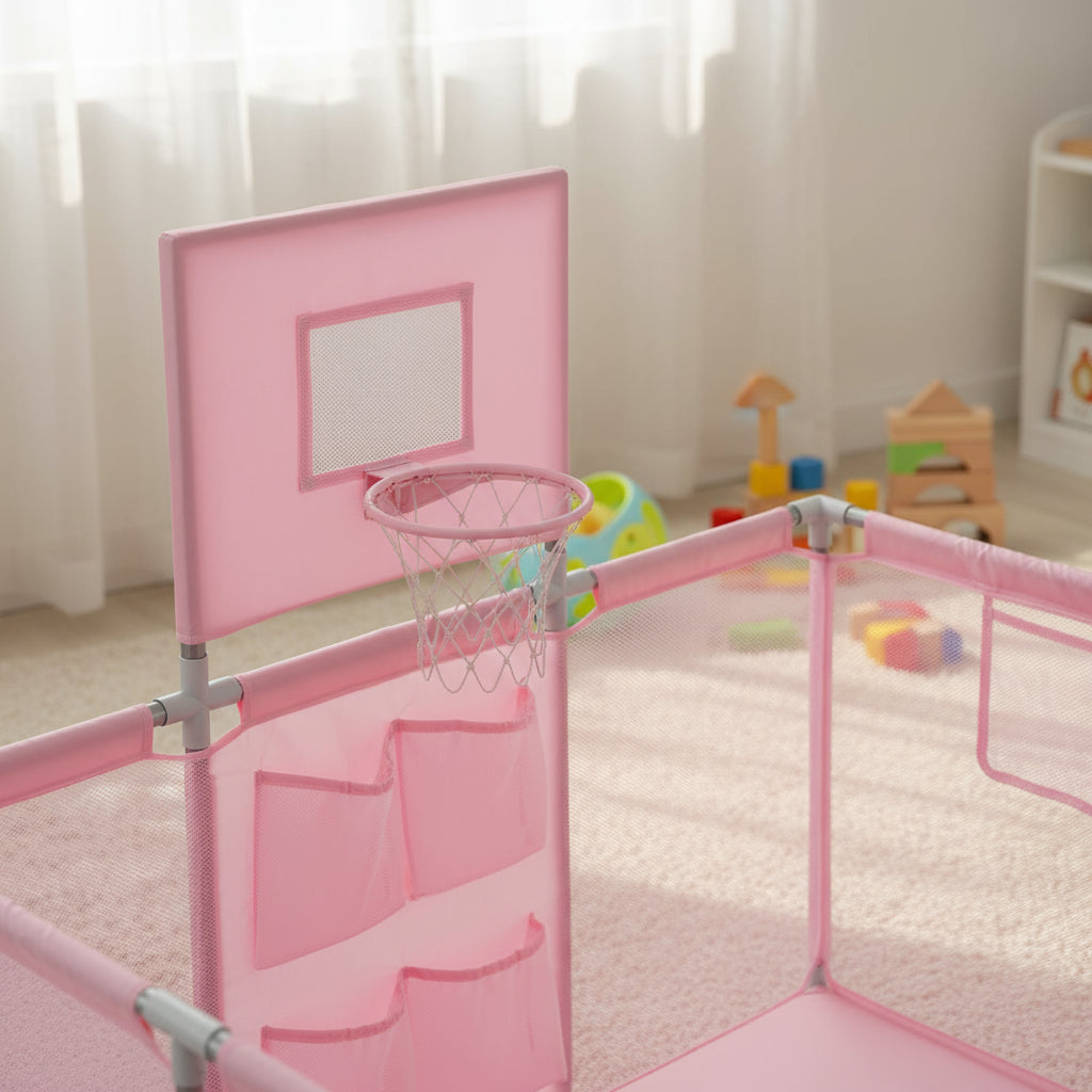 Corral Infantil 3 en 1 Juegos Malla Tela Oxford 180x120cm