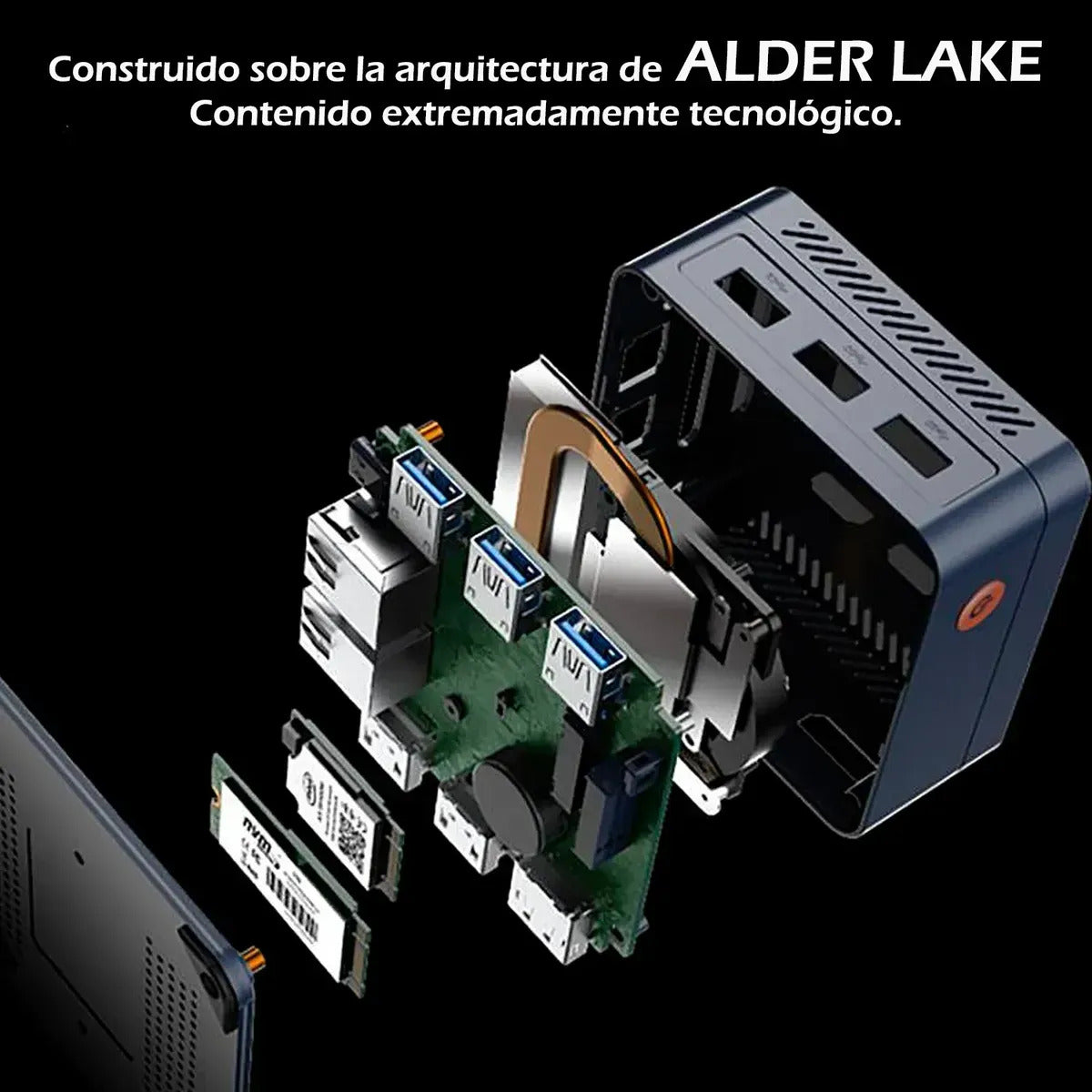 Mini PC MOREFINE M8S Intel N95 12a Generación 7nm con 12GB RAM, 256GB SSD 3.40 GHz 3 Pantallas 4K w11 home