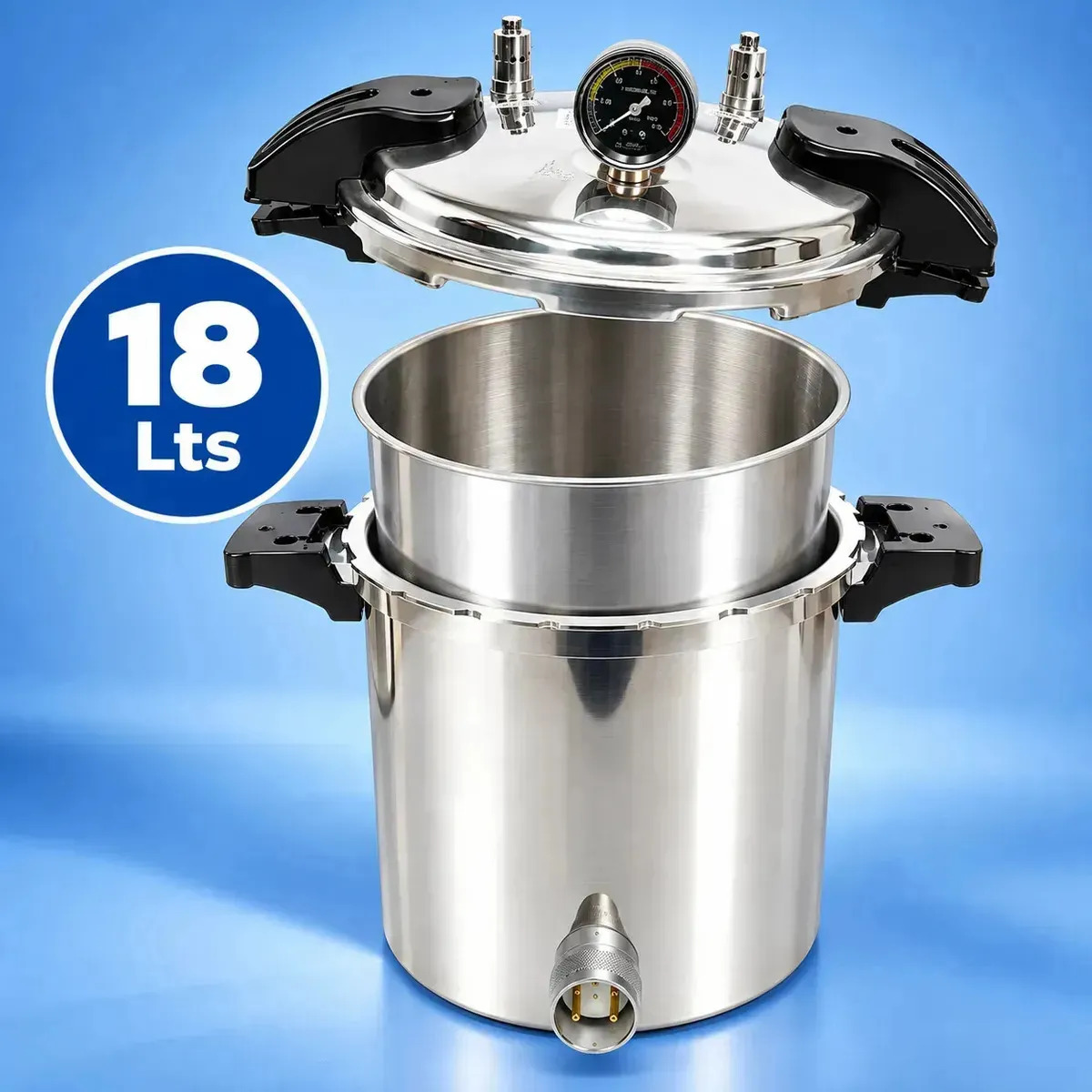 Autoclave Esterilizador Acero Inoxidable Grado Medico 18LT