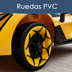 Auto Electrico Montable Lamborghini Con Boton De Reversa Corre 6km/h
