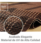 Cortina Bambú Fino Persiana Roller Enrollable 150x180cm Cafe