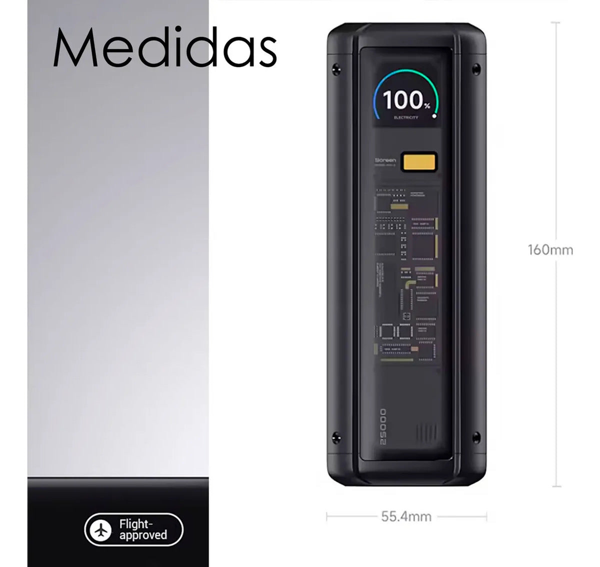 Xiaomi Powerbank 25000mah 212w Hypercarga Multipuerto Negro