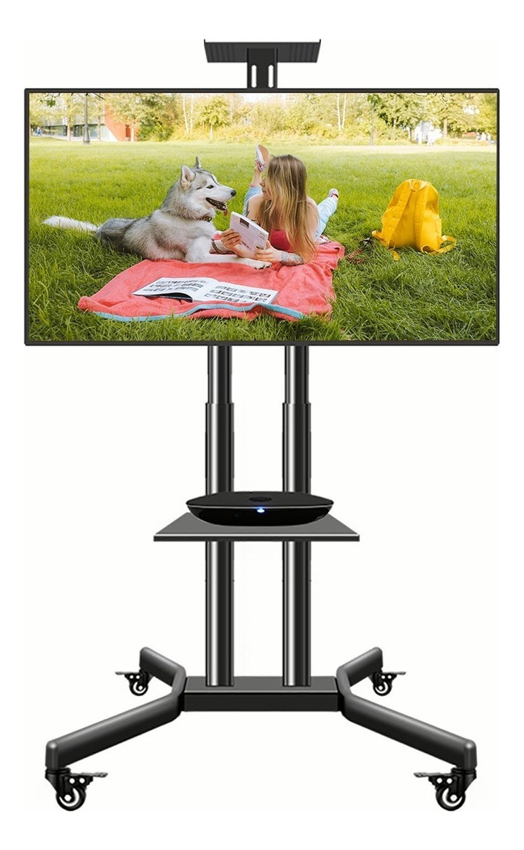 Soporte Tv Base Pedestal Rueda Televisores Móvil De 32 A 75 Pulgadas