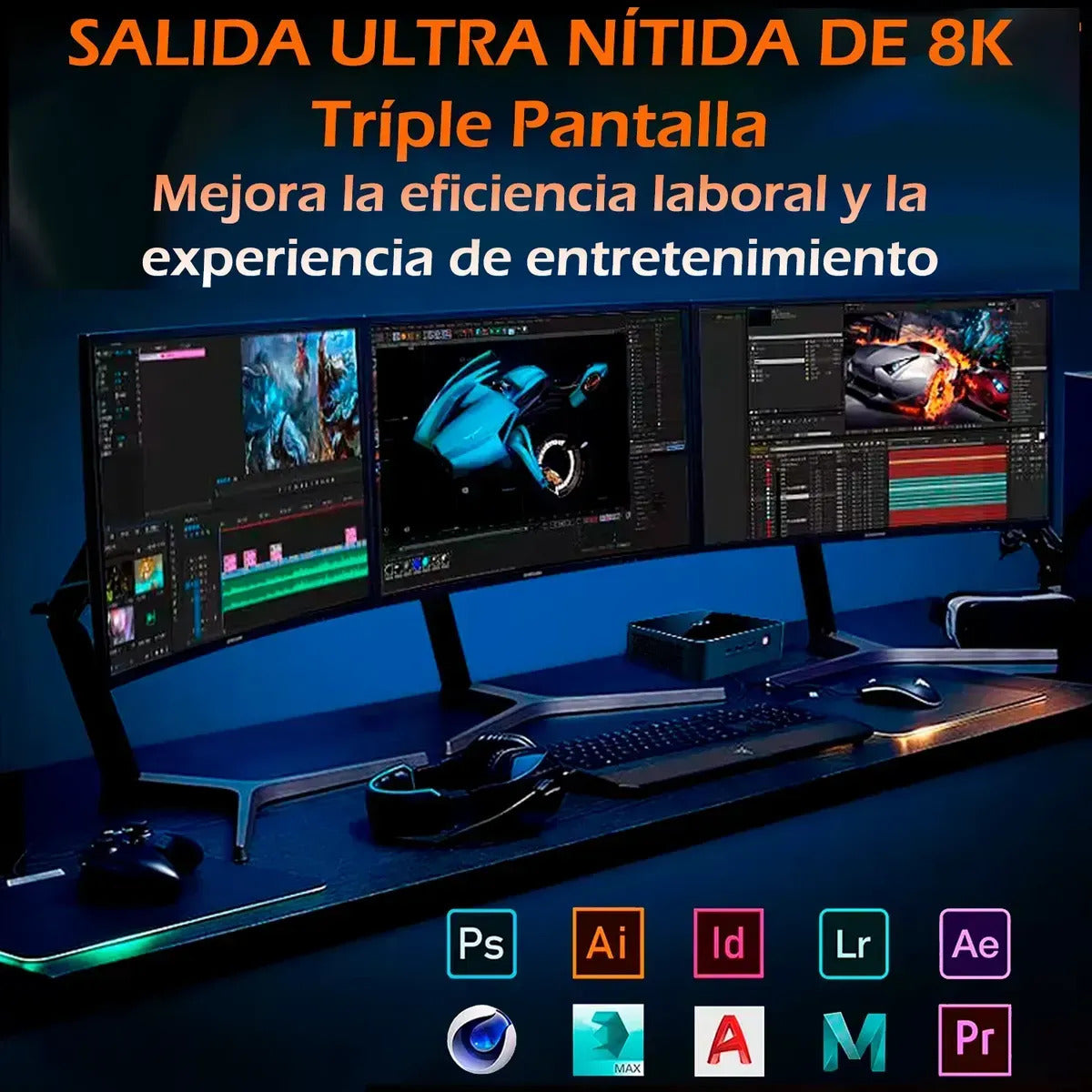 Mini PC MOREFINE M600 con AMD Ryzen 9, 32 GB RAM y 1 TB SSD para Gaming y Diseño