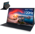 Monitor Portatil 18.5 Pulgadas 120hz Full Hd Con Parlante Y Case Negro