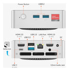 Mini Pc Morefine M7 Ryzen R3 4300u 8gb 256gb 3display 4k Uhd