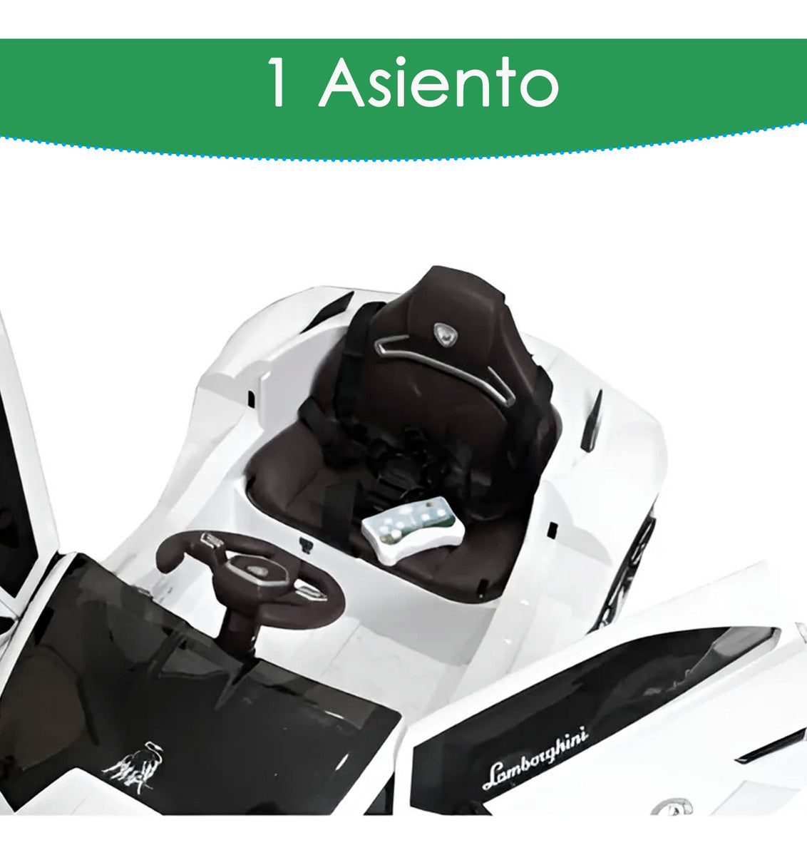 Auto Electrico Montable Lamborghini Con Boton De Reversa Corre 6km/h