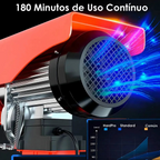 Tecle Electrico De Levante 1200kg De 12 Metros Cable Acero De 1850w Control Remoto