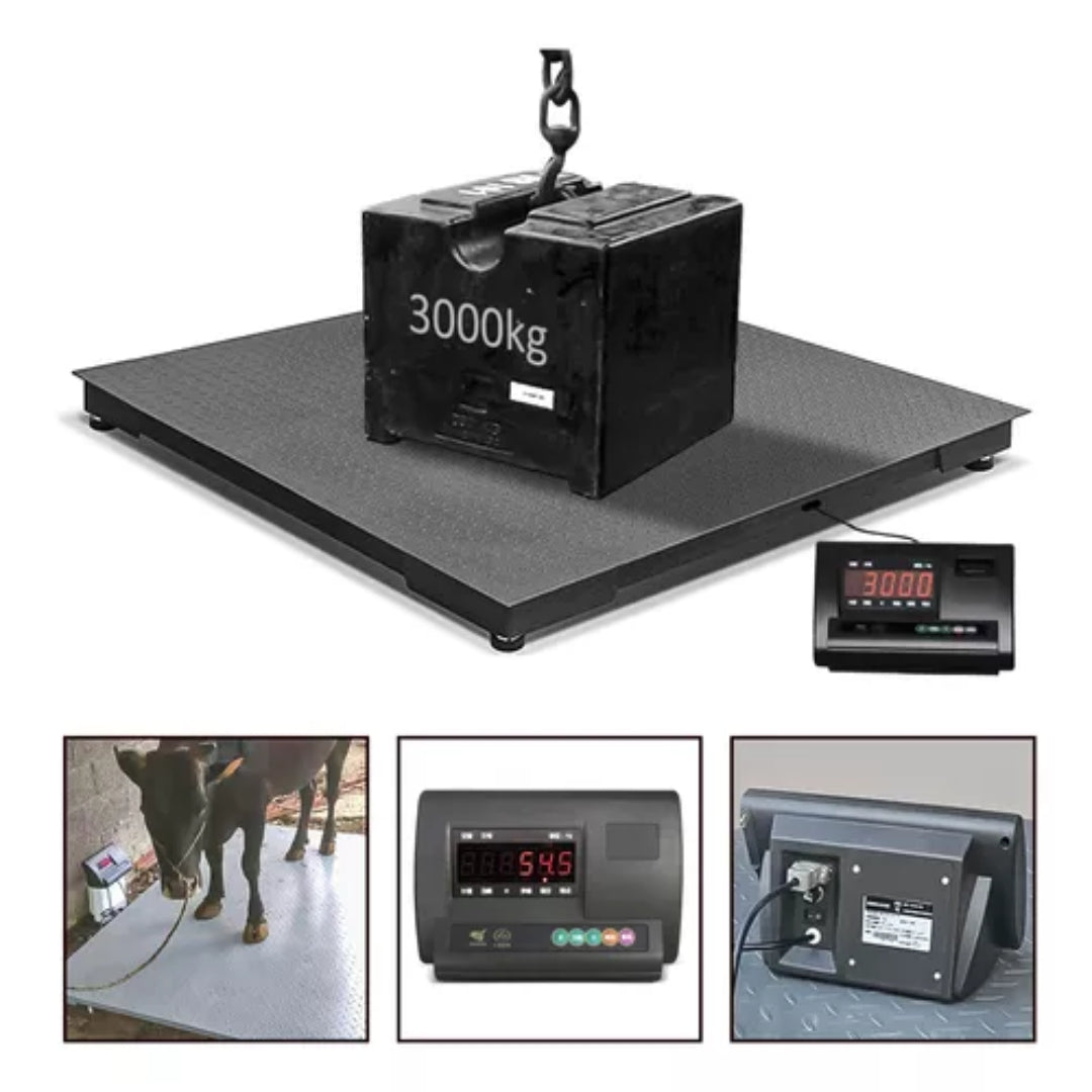Balanza Plataforma Digital Industrial 3 Toneladas 1.2mx1.2m