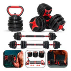 Kit Mancuernas Profesional 20kg Kettlebell Barra Gym