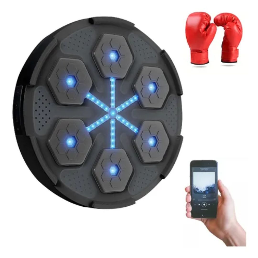 Maquina Boxeo Inteligente  Con Guantes Y Bluetooth Boxing Machine