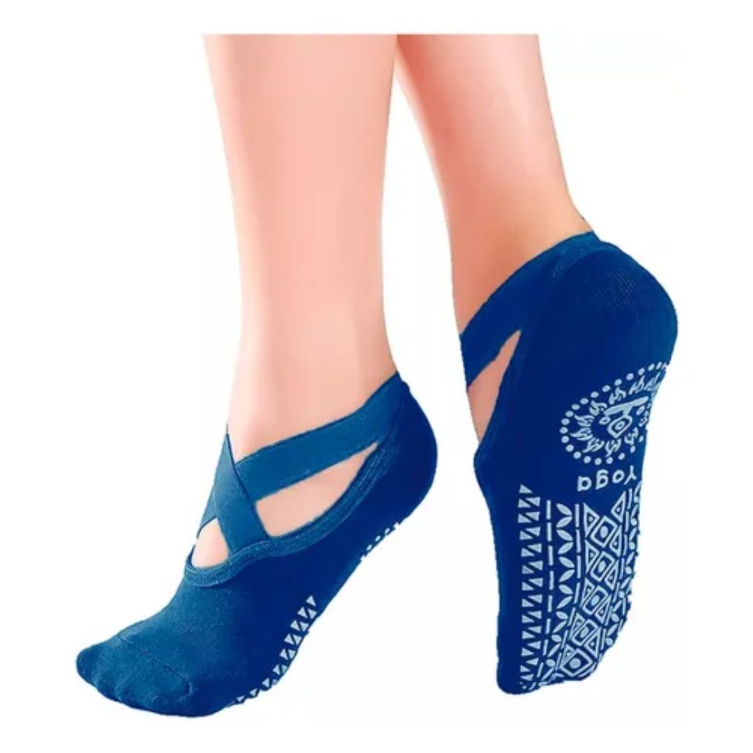 Pack 3 Calcetines Yoga Antideslizantes Transpirables Cruz